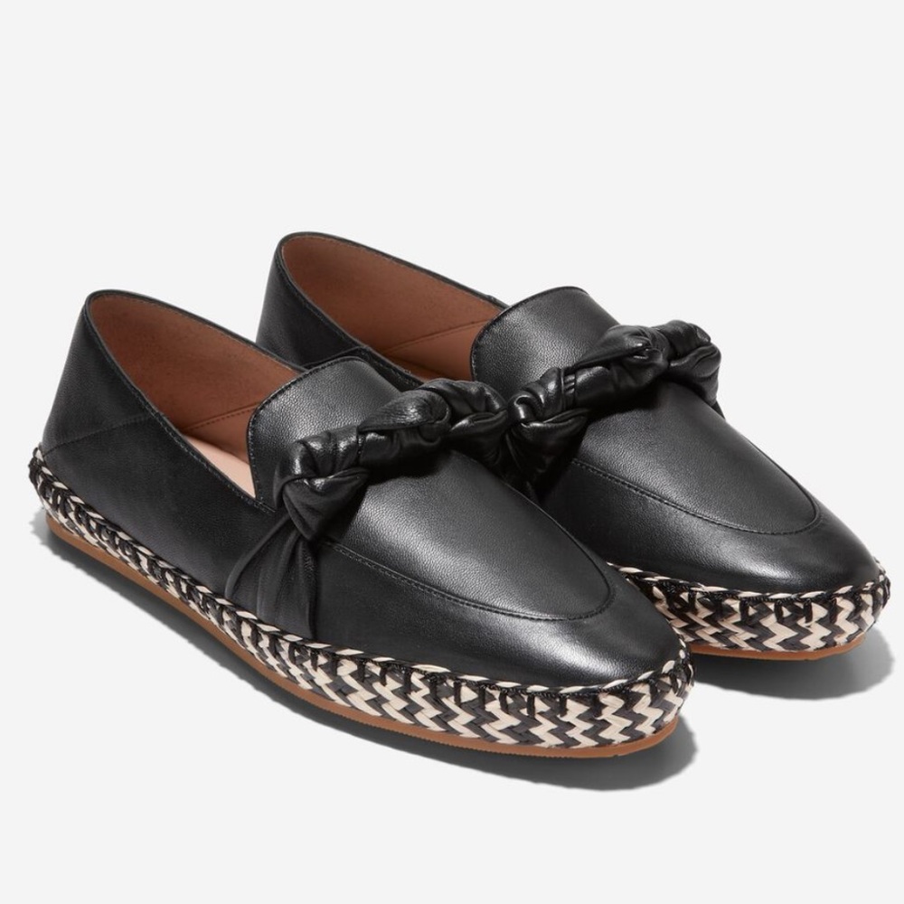 Cole Haan Leather Cloudfeel Knotted Espadrille 7.5